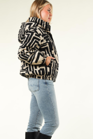 Stella Forest |  Padded jack with print Orphee | black  | Picture 6