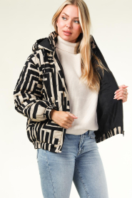 Stella Forest |  Padded jack with print Orphee | black  | Picture 5