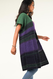 Stella Forest |  Poncho cardigan Noemie | purple  | Picture 8