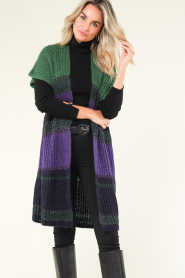 Stella Forest |  Poncho cardigan Noemie | purple  | Picture 5