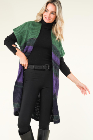 Stella Forest |  Poncho cardigan Noemie | purple  | Picture 4