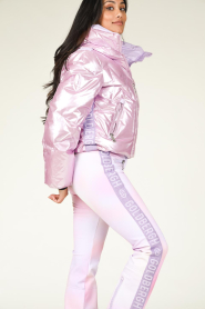 Goldbergh |  Metallic down ski jacket Glamstar | purple  | Picture 7