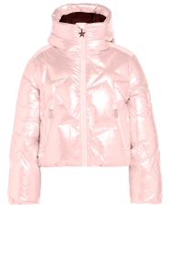 Goldbergh |  Metallic down ski jacket Glamstar | pink  | Picture 1