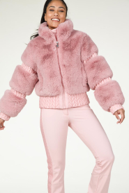 Goldbergh |  Teddy ski jacket Furry | pink  | Picture 4
