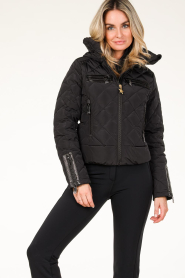 Goldbergh | Quilted ski-jas Cecile | zwart  | Afbeelding 6