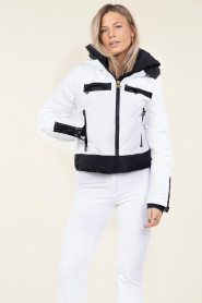 Goldbergh |  Quilted ski jacket Cecile | white  | Picture 6