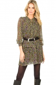 Dante6 |  See-through blouse with print Elvi | multi | Picture 2