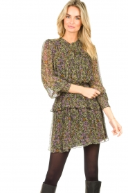 Dante6 |  See-through blouse with print Elvi | multi | Picture 4