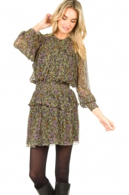 Dante6 |  See-through blouse with print Elvi | multi | Picture 5