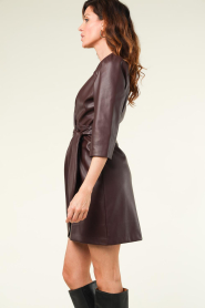 Suncoo |  Faux leather dress Cherry | bordeaux  | Picture 7