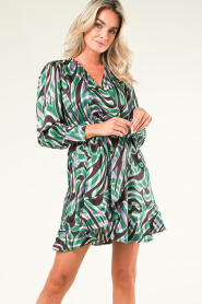 Suncoo |  Wrap dress with print Celly | green  | Picture 7