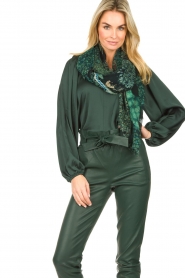 Dante 6 |  Blouse with v-neck Sue | green  | Picture 2