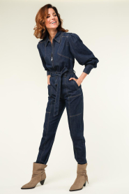 Suncoo |  Jeans jumpsuit Twist | blue  | Picture 5