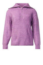 Suncoo |  Soft woolen sweater Poldera | purple  | Picture 1