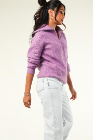 Suncoo |  Soft woolen sweater Poldera | purple  | Picture 6