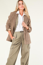 Suncoo |  Blazer with print Dixie | camel  | Picture 2