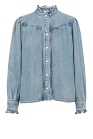 Suncoo |  Lyocell jeans blouse Laura | blue  | Picture 1