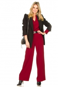 Dante 6 |  Wide leg trousers Luca | red  | Picture 2