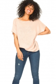 Blaumax |  Linen sweater Ivy | pink  | Picture 5