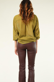 Silvian Heach |  Luxe jacquard blouse Liza | green  | Picture 7