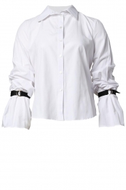 Silvian Heach |  Blouse with bow detail Bella | white  | Picture 1