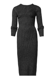 Silvian Heach |  Tricot dress with lurex Alice | black  | Picture 1