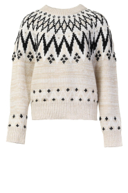 Silvian Heach |  Sweater with norwegian print Rosa | natural  | Picture 1