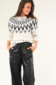 Silvian Heach |  Sweater with norwegian print Rosa | natural  | Picture 2