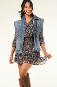 Louizon :  Skirt with print Mara | black - img2