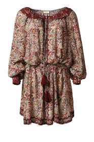 Louizon |  Dress with print Eloge | bordeaux  | Picture 1