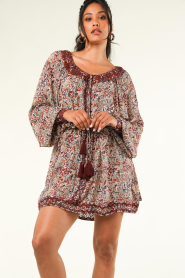 Louizon |  Dress with print Eloge | bordeaux  | Picture 6