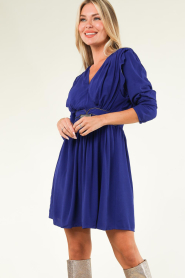 Louizon |  Dress with shoulder padding Afterlife | blue   | Picture 6