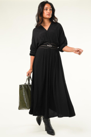 Louizon |  Maxi dress Alhambra | black  | Picture 3