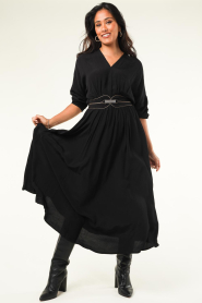 Louizon |  Maxi dress Alhambra | black  | Picture 6