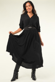 Louizon |  Maxi dress Alhambra | black  | Picture 3