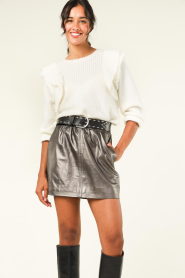 Louizon |  Soft knit with ruffles Cops | natural  | Picture 4