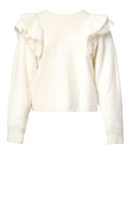  Soft knit with ruffles Cops | natural