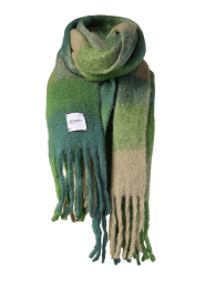 Moment Amsterdam |  Large soft wool blend scarf Mila | green