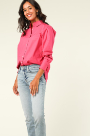 Moment Amsterdam |  Poplin blouse Iconic | pink  | Picture 7