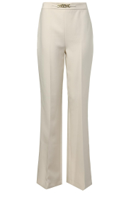Twinset |  Trousers with chain detail in waist Amy | natural  | Picture 1