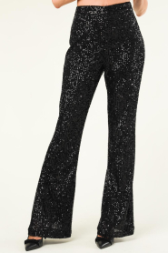 Twinset :  Flared pants with sequins Grace | black - img6