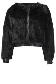  Faux fur coat Lisa | black