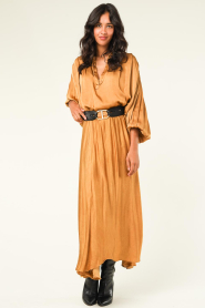 Mes Demoiselles |  Washed out silk skirt Vickie | camel  | Picture 3