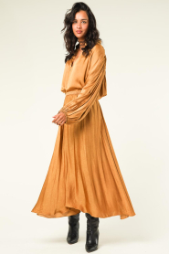 Mes Demoiselles |  Washed out silk skirt Vickie | camel  | Picture 5