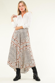 Mes Demoiselles |  Printed maxi skirt Uhana | natural  | Picture 5