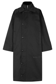 Notes Du Nord |  Waxed trenchcoat Iron | black  | Picture 1
