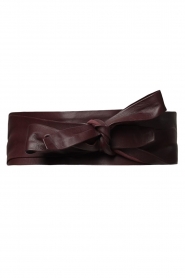Dante 6 |  Leather wrap belt Allegra | bordeaux