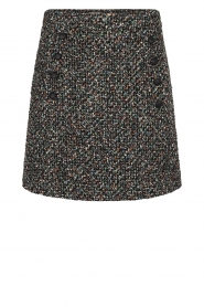 Aaiko |  Tweed skirt Daline | black  | Picture 1