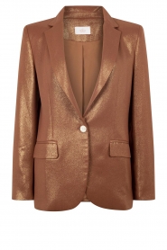 Aaiko |  Shiny blazer Alita | camel  | Picture 1