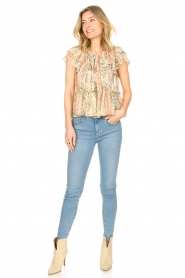 Louizon |  Cropped top with ruffles Jeanine | natural  | Picture 3